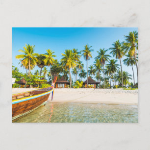 Tourist Resort's Bungalows on the Beach   Thailand Postcard