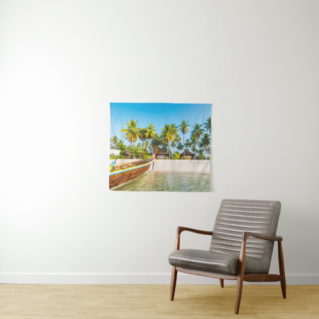 Tourist Resort's Bungalows on the Beach | Thailand Tapestry (In Situ (Horizontal))