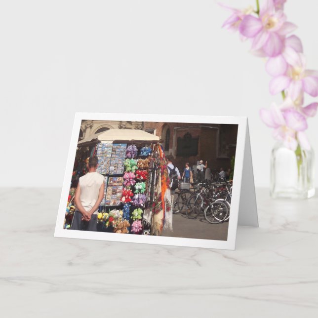 Tourist Spot, Kraków, Poland Card (Orchid)