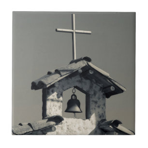 Tourist town, village chapel tile