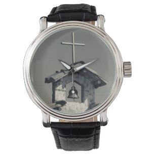 Tourist town, village chapel watch