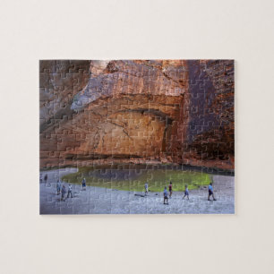 Tourists at Cathedral Gorge, Bungle Bungles Jigsaw Puzzle