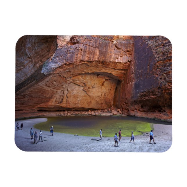 Tourists at Cathedral Gorge, Bungle Bungles Magnet (Horizontal)