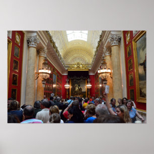 Tourists at the Hermitage Museum, St. Petersburg Poster