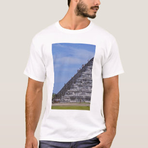 Tourists climbing stairs on ruins of El T-Shirt