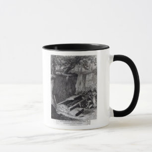 Tourists viewing the opening of an Ancient Mug