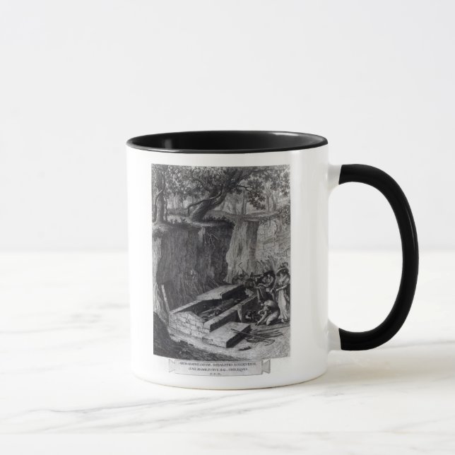 Tourists viewing the opening of an Ancient Mug (Right)