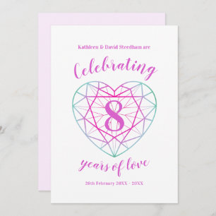 Tourmaline Anniversary 8 years of love invitations