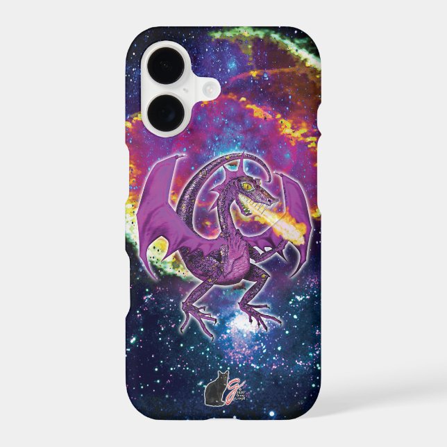 Tourmaline Cosmic Dragon Case-Mate iPhone Case (Back)