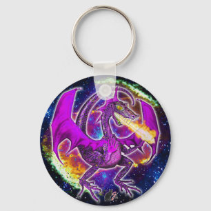 Tourmaline Cosmic Dragon  Key Ring