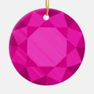 Tourmaline Gemstone / Jewel Graphic Image Ceramic Ornament