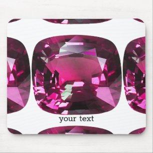 Tourmaline Gemstone Pink Mouse Pad