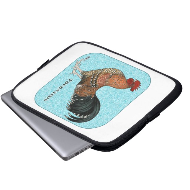 Tournaisis Rooster Laptop Sleeve (Front Bottom)