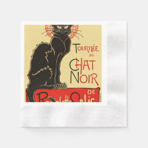 Tournée du Chat Noir Art Nouveau Napkin