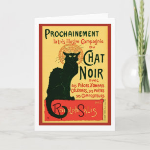 Tournée du Chat Noir, Theophile Steinlen Card