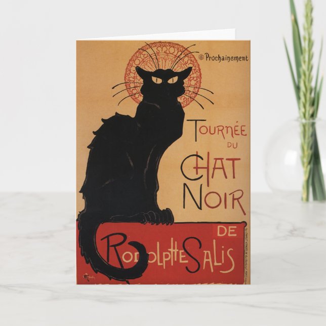 Tournée du Chat Noir, Théophile Steinlen Card (Front)