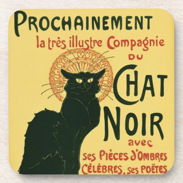 Tournée du Chat Noir, Théophile Steinlen Coaster (Front)