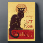 Tournée du Chat Noir, Théophile Steinlen Plaque<br><div class="desc">Ad for Le Chat Noir Cafe, Paris, c.1896 Theophile Alexandre Steinlen (1859 – 1923) was a Swiss artist who became immersed in the avant-garde world of the Chat Noir Café after moving to Paris’ bohemian Montmartre section. In Paris, he created over 400 Art Nouveau illustrations, as well as advertisements and...</div>