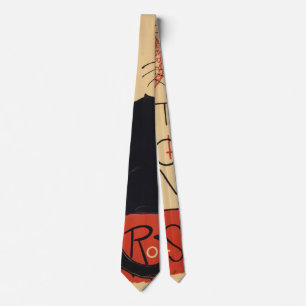 Tournee du Chat Noir, Vintage Art Nouveau Tie
