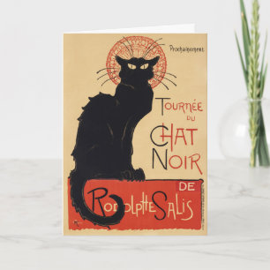 Tournee du Chat Noir Vintage Black Cat Art Nouveau Card