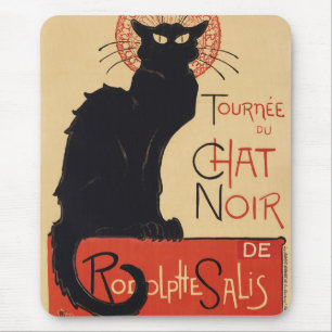 Tournee du Chat Noir Vintage Black Cat Art Nouveau Mouse Pad