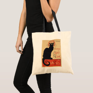 Tournee du Chat Noir Vintage Black Cat Art Nouveau Tote Bag