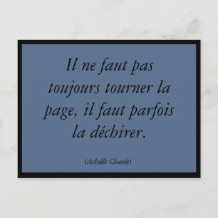 Tourner la page postcard