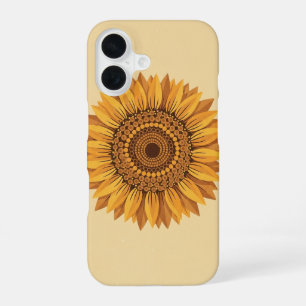 Tournesols Géométriques Vintage iPhone 16 Case