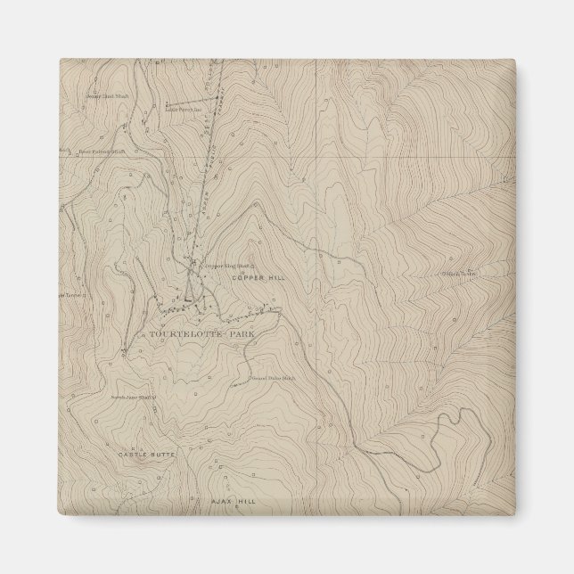 Tourtelotte Park Special Atlas Map Magnet (Front)