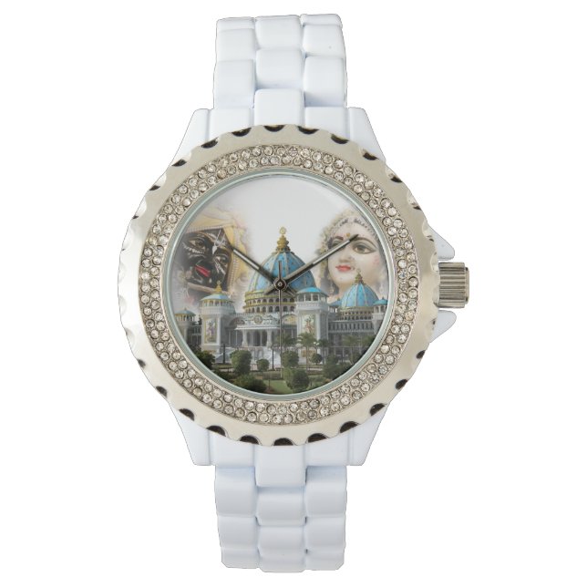 TOVP/Radha Madhava Rhinestone/Enamel Watch (Front)