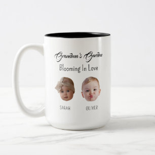 Tow baby face gifts for grandfather grandmother    Two-Tone coffee mug