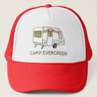 Tow Behind Camper Caravan Personalised Hat