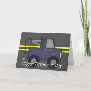 Tow Truck :: Blank Father's Day Greeting Card