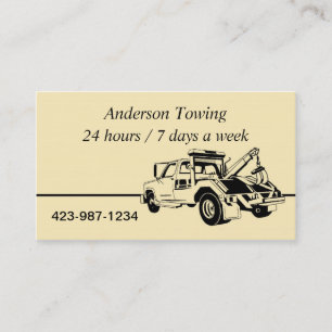 Tow Truck  Business Card