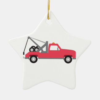Tow Truck Ceramic Tree Decoration