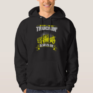 Tow Truck Driver Daddy Father Dad Thin Yellow Line Hoodie