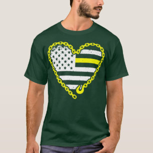 Tow Truck Driver Work Thin Yellow Line Tow Truck T-Shirt