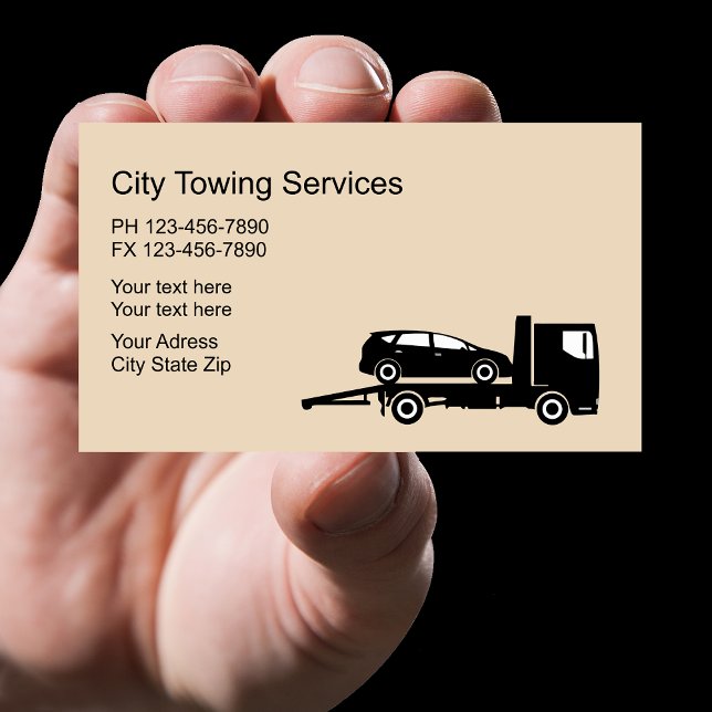 Tow Truck Driver Wrecker Business Card (Creator Uploaded)
