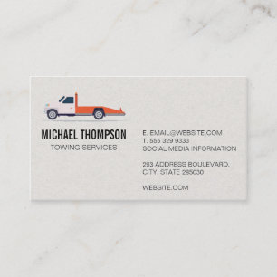 Tow Truck Icon Business Card