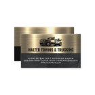 Tow Truck Logo | Metallic Gold Marble