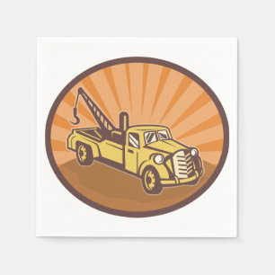 Tow Truck Paper Napkins