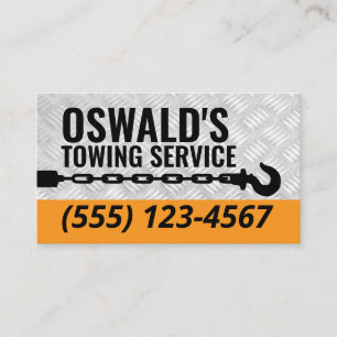 Tow Truck Service Professional Tow Hook  Business Card