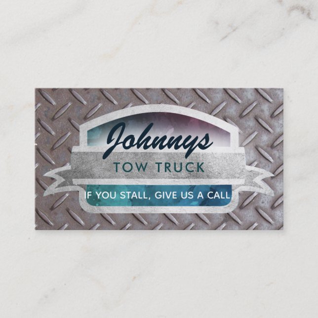 Tow Truck Slogans Business Cards (Front)