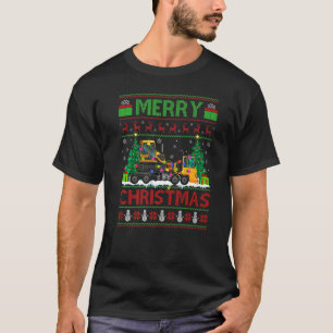 Tow Truck  Xmas Tree Ugly Santa Tow Truck Christma T-Shirt