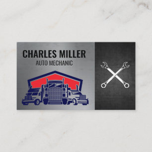 Tow Trucking   Wrenches   Auto Services Business Card