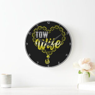 Tow Wife: Heart of Chains Large Clock