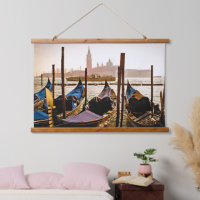 TOWARDS GIUDECCA Topped Wood Wall Tapestry