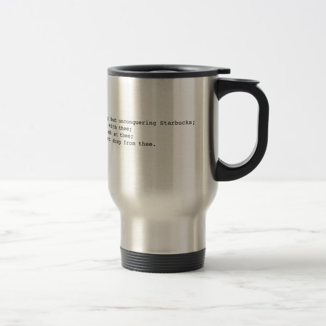 Towards thee I roll, thou all-destroying but un... Travel Mug (Right)