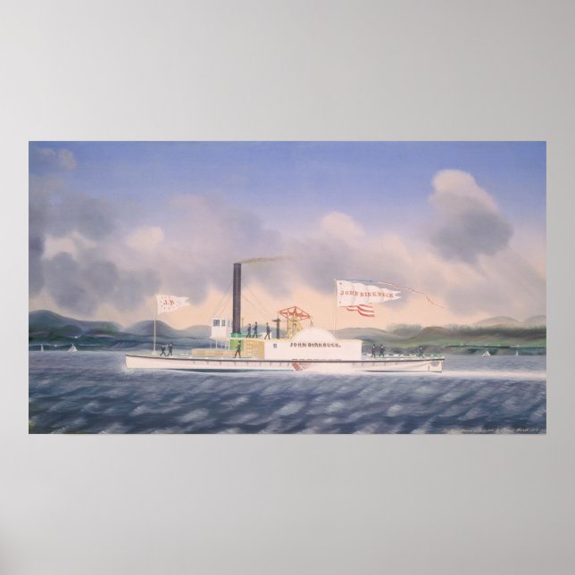 Towboat "John Birkbeck" James Bard Fine Art Poster (Front)
