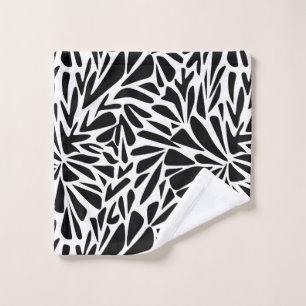 Towel Abstract modern seamless monochrome floral s